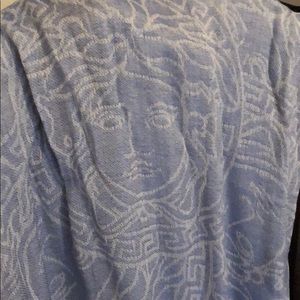Versace Blue and Cream Scarf